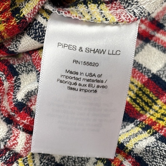 New Veronica Beard Shania Plaid Plaid Button Down Blouse Shirt Linen Fall Sz 0 - Picture 14 of 15